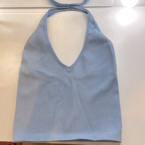 Cute summertime halter blue top